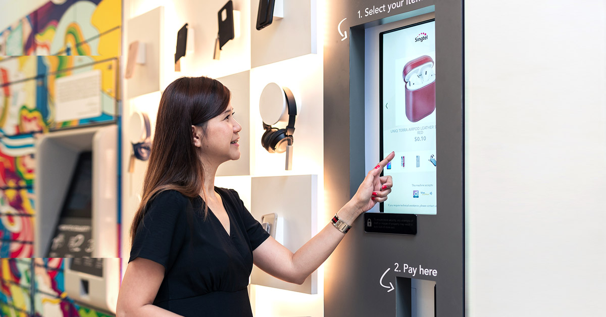 UNBOXED by Singtel is a 100% unmanned experiential pop-up concept store 